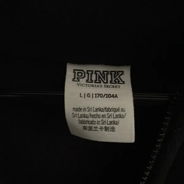 PINK - Victoria's Secret Fleece zippered sweatshirt Size Large - Image 2