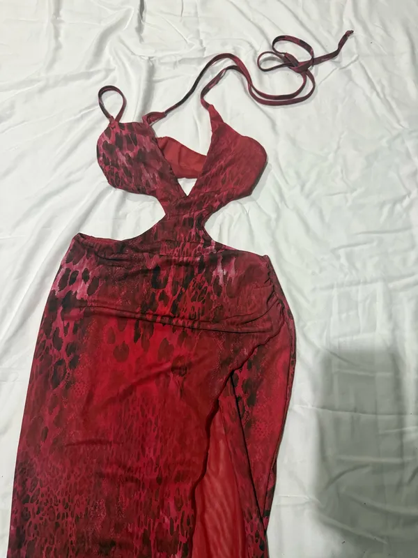 Dolls Kill Unholy Untamed Love Print Maxi Dress - Image 2