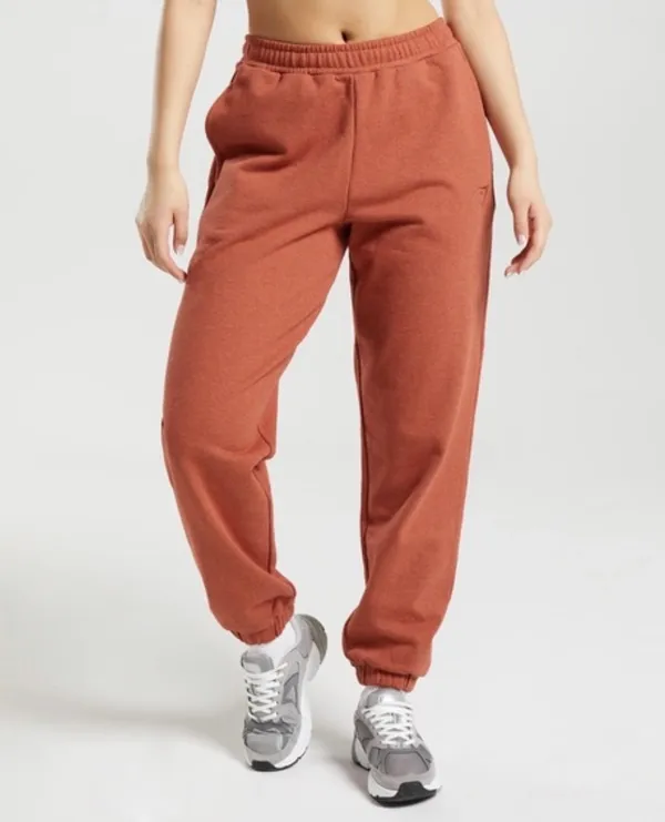 Gymshark Rest Day Sweats 2.0 Joggers Cinnamon Brown Marl - Image 4