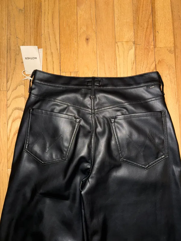 Mother The Undercover Leather Pants 28 - Image 9