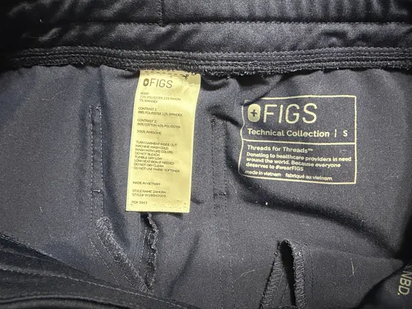 Navy Blue Zamora FIGS Jogger Scrub Pants - Image 2