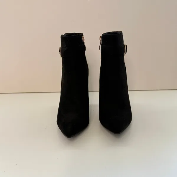 Idifu Dana Ankle Bootie Sz 6.5 Faux Suede Buckle Sillito Whimsigoth Mob Wife - Image 2