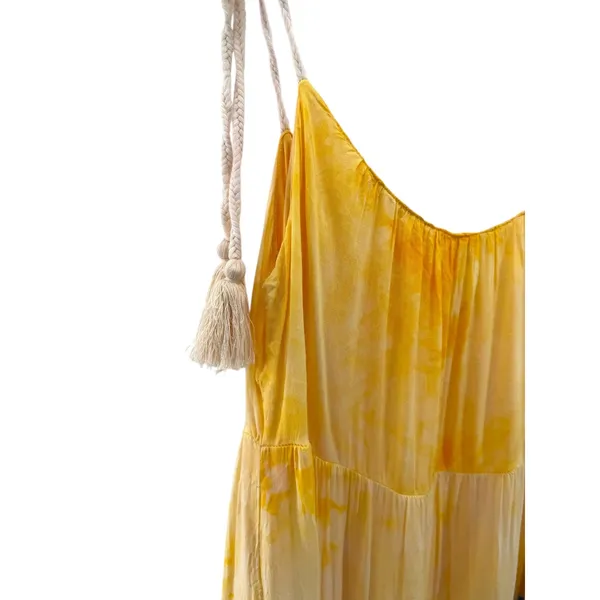 White Birch Women's Dress Tie Dye Tiered Maxi Spaghetti Strap‎ Casual S - Image 3