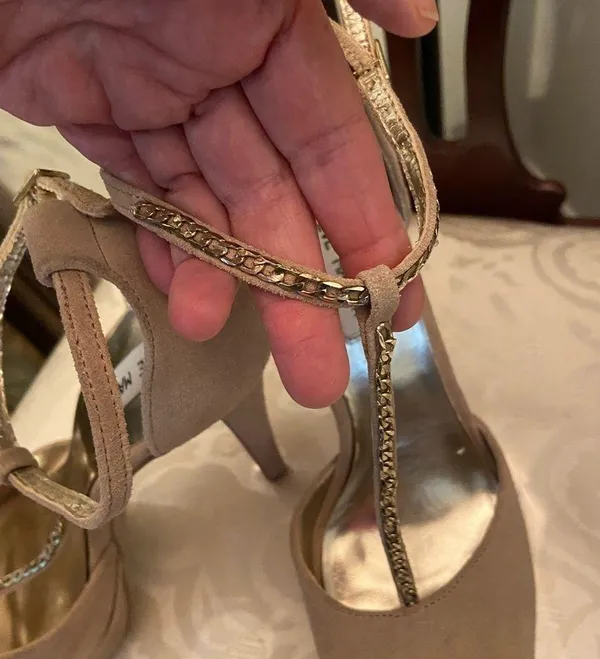 Steve Madden suede ankle & T strap 4 1/2” stiletto heel - Image 11
