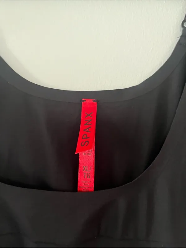 Spanx Black Shaping Slip Mini Dress XL Adjustable Straps Loungewear Lingerie - Image 2