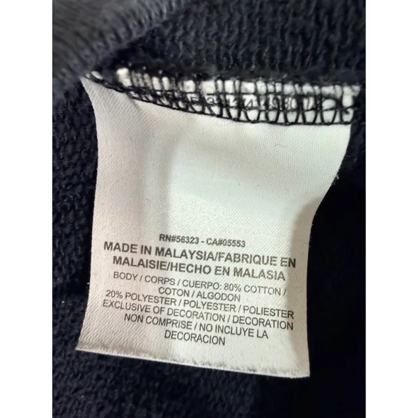 Nike Sweatshirt Logo Graphic Swoosh Pullover Women's Medium Black 683735-010 - Image 7