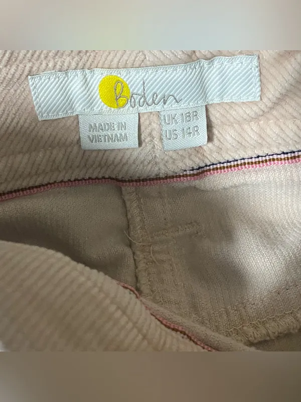 Boden Women’s Corduroy Mini Skirt in Light Blush size 14 regular fall casual - Image 4