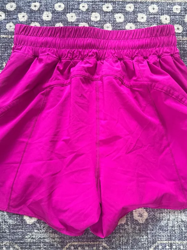 Lululemon Women’s Active Drawstring Shorts in Bright Magenta - Image 3