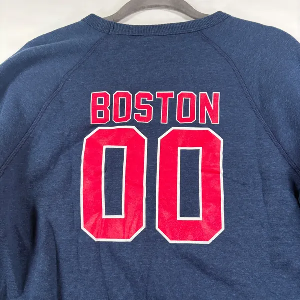 Where I'm From Boston Go Sports Cropped‎ Sweatshirt Navy Blue Medium NWT USA - Image 7