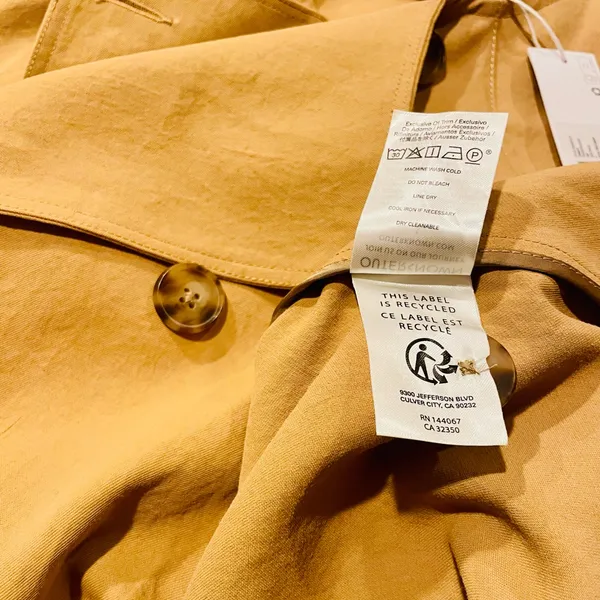 Outerknown Baker Trench Coat - Sandy - $298 New! - Image 6
