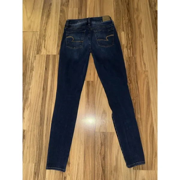American‎ Eagle Super Hi-Rise Jegging Sz 2 Regular Blue 360 Next Level Stretch - Image 7