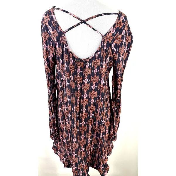 Billabong Women's Sweet Sand Boho Tribal Tunic Top Shirt Size Medium - Image 5