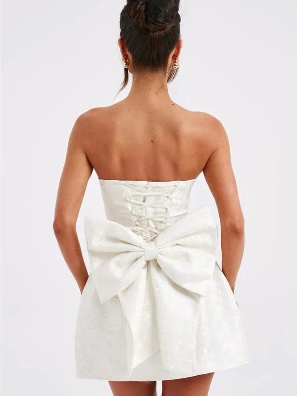 Babyboo ELENORA MINI DRESS in IVORY Size: M - Image 3