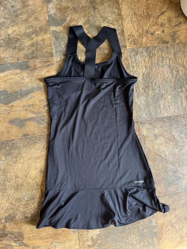 New Adidas Black Tennis Y-Dress Athletic Womens Size S Aeroready Slim Fit - Image 11