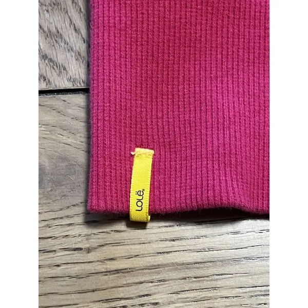 Lole Pink Hooded‎ Zip Up Moisture Wicking Jacket Size Large Athletic Preppy City - Image 4