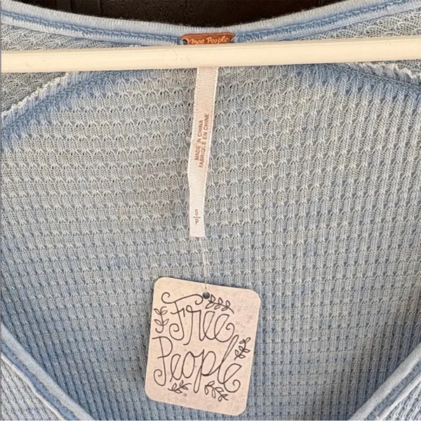 NWT Free People Pacific Thermal Long Sleeve Top Generous Size Small - Image 5