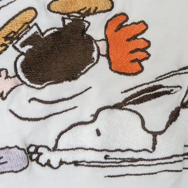 Vintage 90s Charlie Brown Snoopy Baseball Embroidered Shirt - Image 5