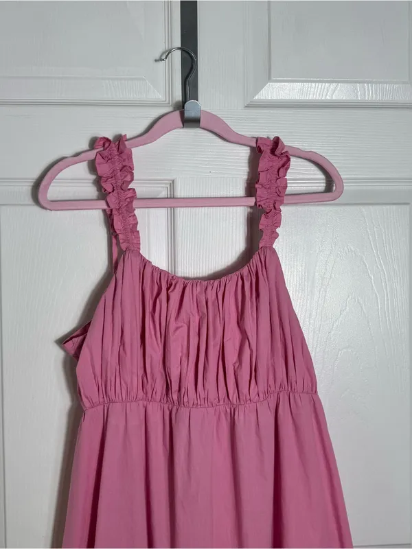 Abercrombie & Fitch Pink Open‎ Back Maxi Dress XLP Petite - Image 7