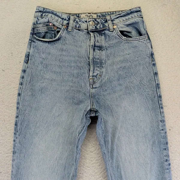 FREE PEOPLE Zuri Mom Ankle Jeans High Rise Straight Leg Denim‎ Womens 29 - Image 6