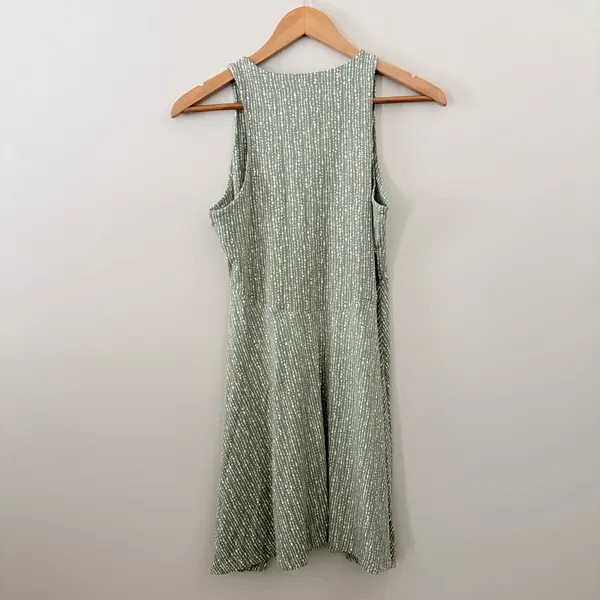 Athleta Santorini Printed Tank Dress Green White Size‎ Small UPF 50+ - Image 6