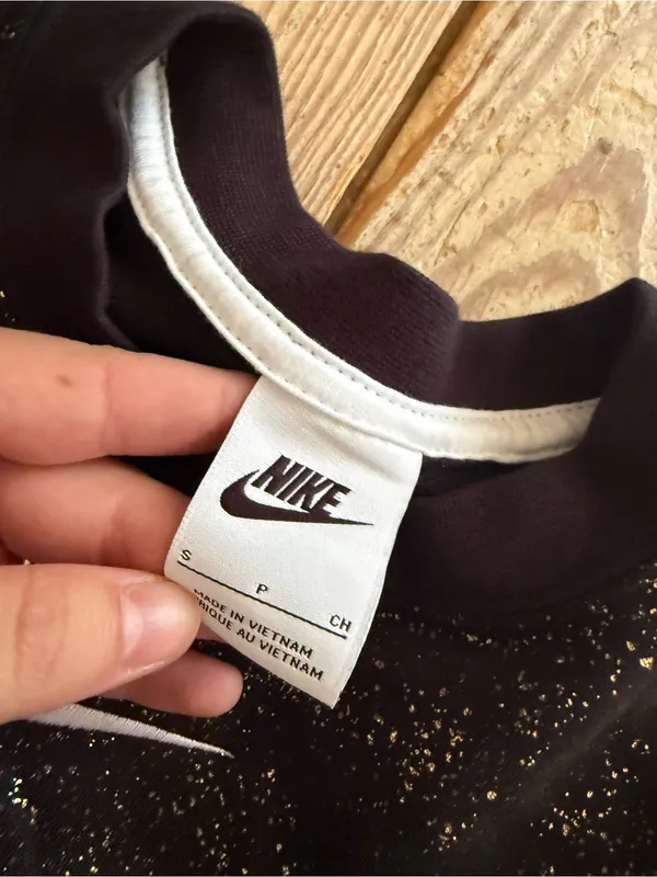 Nike Gold Speckled Sweatshirt size small - Image 3