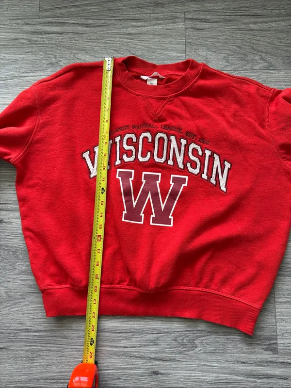 Wisconsin Red Crewneck Sweater - Women's - Image 4