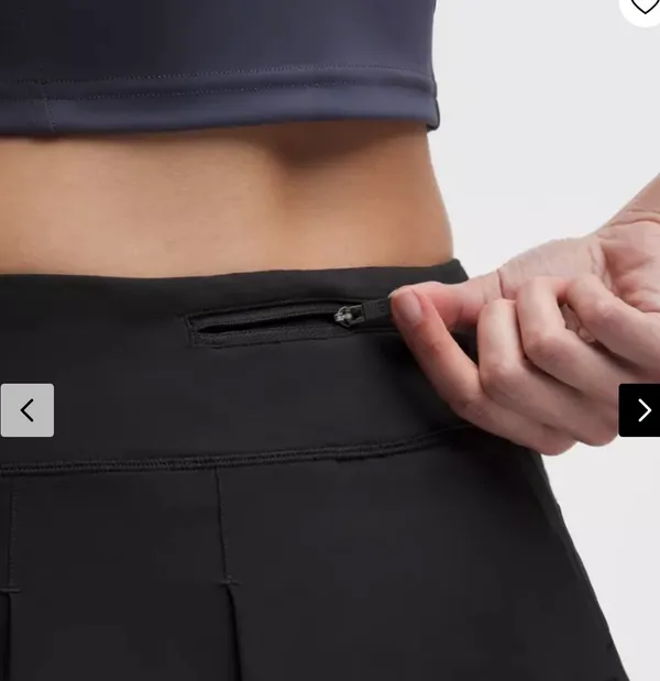 Lululemon Pace Rival Mid-Rise Skirt Black - Image 2