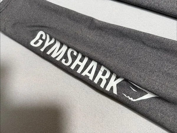 Gymshark Charcoal Gray Men's Joggers with Side Logo - Image 2