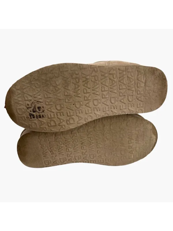 Bearpaw Shalini Low Suede Ankle Boots Wool Blend Lining Size 10 Beige - Image 8