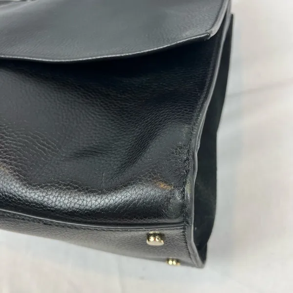 Kate Spade NY Carena Kay Street Pebble Handbag Black Leather Satchel Bag Tote - Image 8