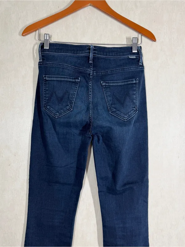 Mother Women’s The Insider Crop Step Fray Jeans in Night Tripper 25 - Image 6