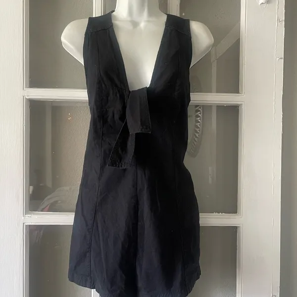 Free People Tie Front Romper - Image 4