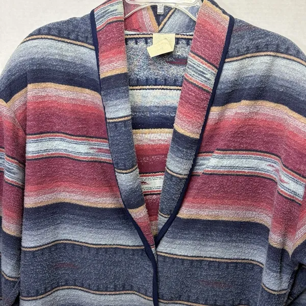 Women’s Vintage Western Cardigan Size Large Aztec Tribal - Image 2