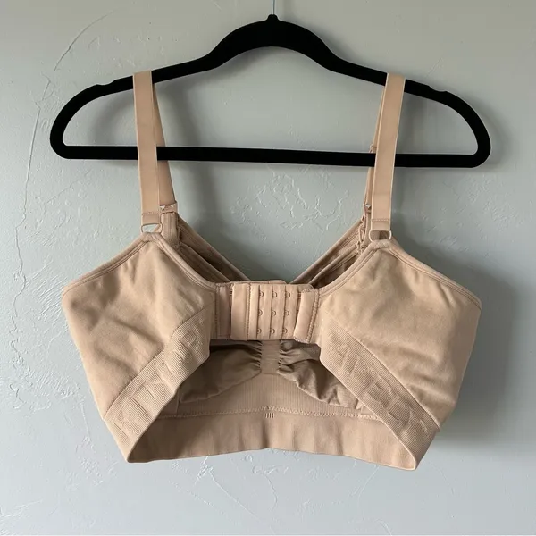 Kindred Bravely Sublime Hands-Free Pumping Nursing Bra Beige Large Busty E-H Cup - Image 3