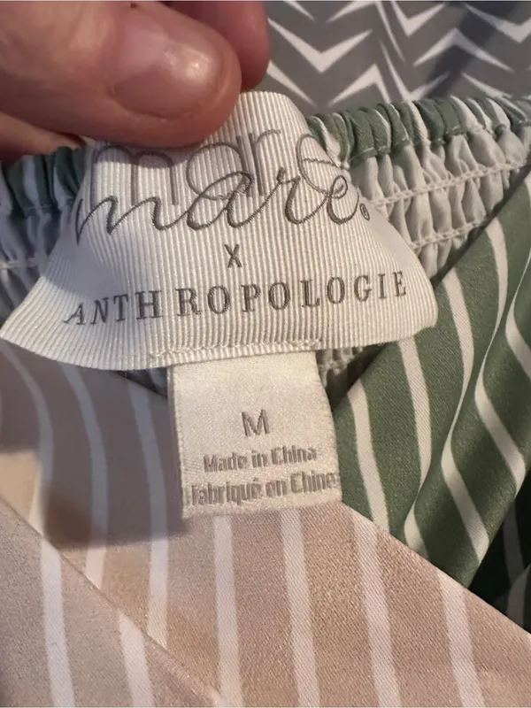 Mare Mare x Anthropologie | Tie-front striped wrap tank top, M - Image 6