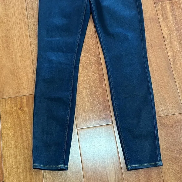 7 For All Mankind b(air) Skinny Jeans Womens Dark‎ Indigo Stretch Denim 26 - Image 3