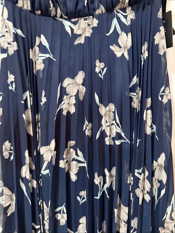 Lulu's Memorable Night Navy Blue Floral Print Maxi Dress medium‎ NWT - Image 5