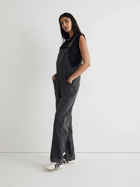 Madewell Denim Oversized Carpenter Overalls in Hartwell Wash - Image 6