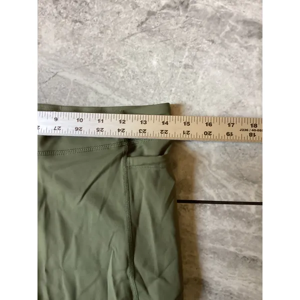 Halara NWOT Women Olive Green High Waisted 7/8 Active Leggings Pockets Size L - Image 4