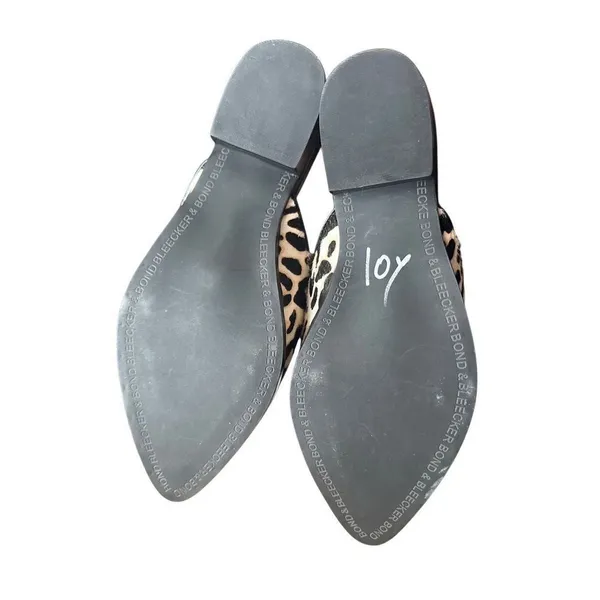 Bleecker and Bond "Simone" calf hair‎ mule leopard/animal print Sz 6.5 - Image 8