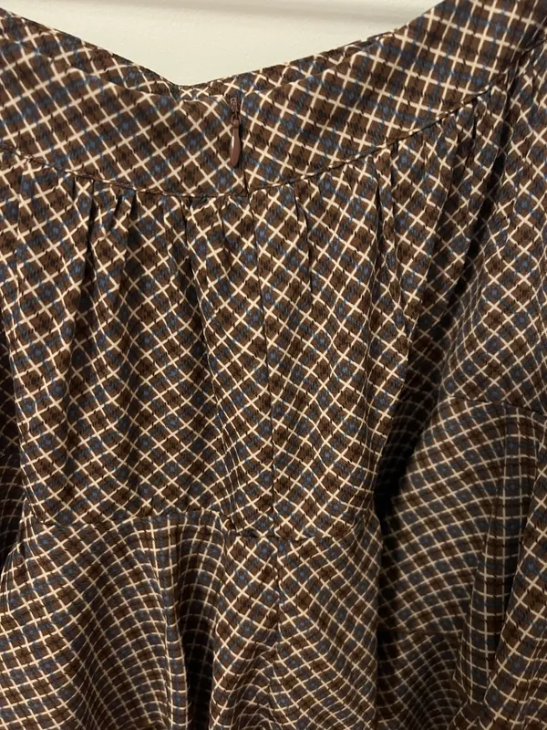 Plaid Ruffle Skirt Multiple Size M - Image 3