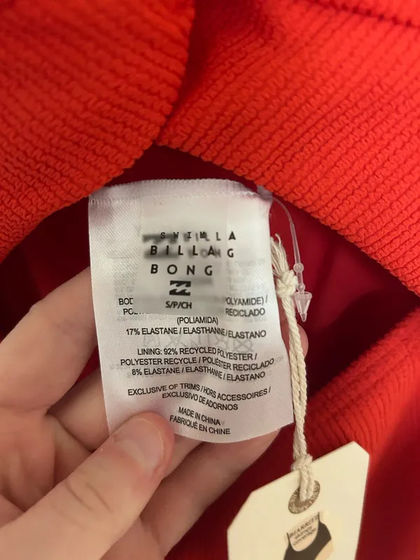 Billabong One-Piece Swimsuit red - Image 5