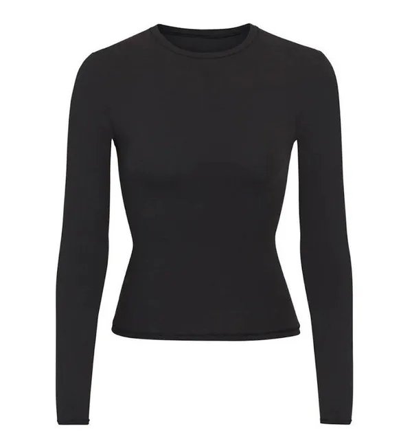 SKIMS NWOT Fits Everybody Long Sleeve T-Shirt XXS Onyx - Image 2