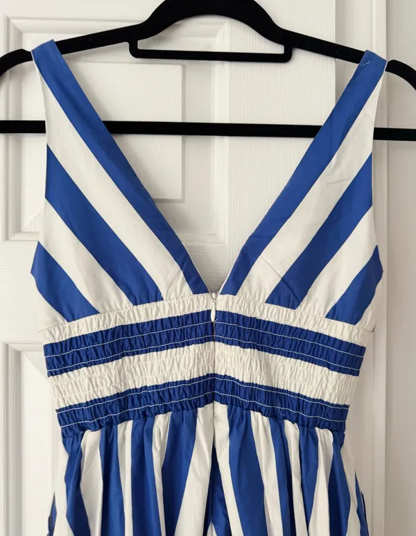 Anthropologie V-Neck Sleeveless Fit & Flare Midi Dress, Size XXS - Image 11