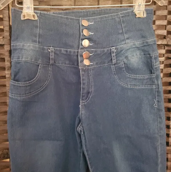Denim Series: High waisted Pants Blue Size 2X - Image 4