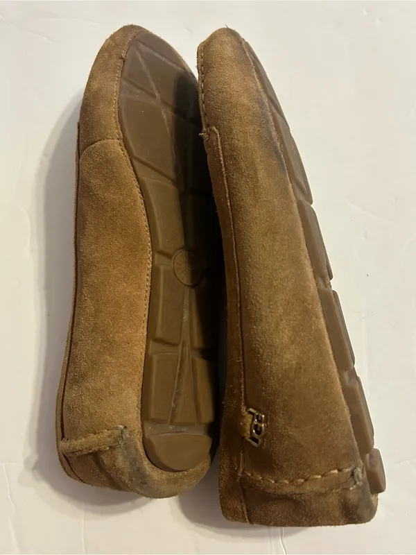 UGG Women's Olive Brown Suede Moccasins - Image 5