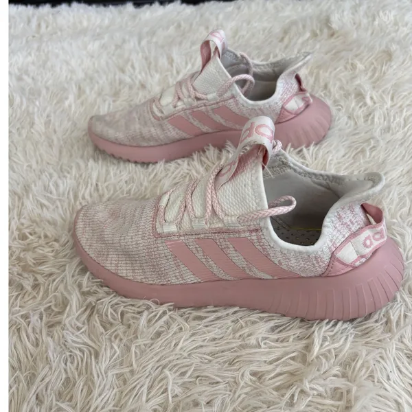 Adidas‎ Cloudfoam Pink White Running Athletic Shoes Sneakers Women's Size 8 - Image 4