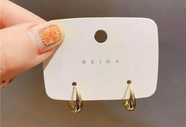 18K Gold Plated Small Hoop Earrings for Women - Image 2