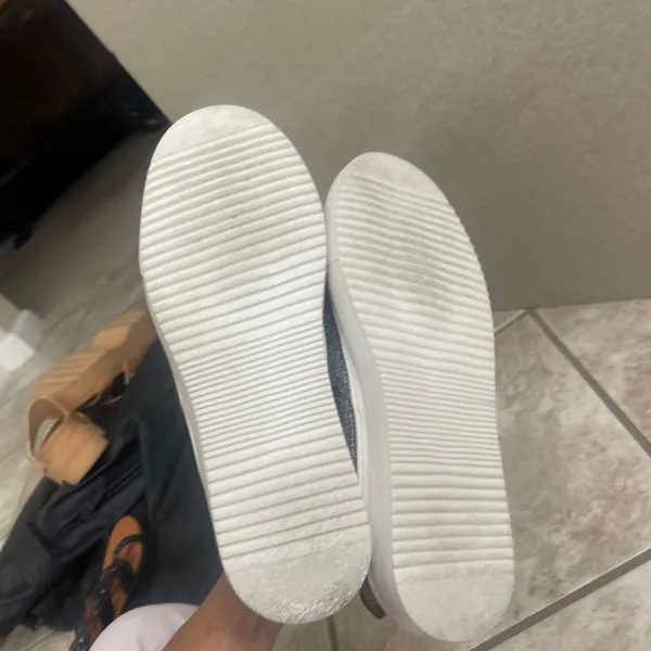Hey Dude Peyton Linen Gray Slip On Comfort Casual Women's Shoes Size‎ 9 - Image 5