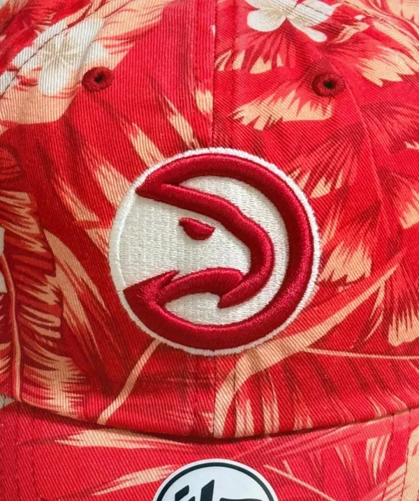 47 Brand Atlanta Hawks Tropicalia Floral Clean Up Adjustable Hat - Image 3